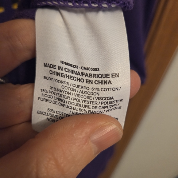 Nike Los Angeles Lakers Zip-up Hooded Sweatshirt XL Women's NBA - Picture 4 of 6